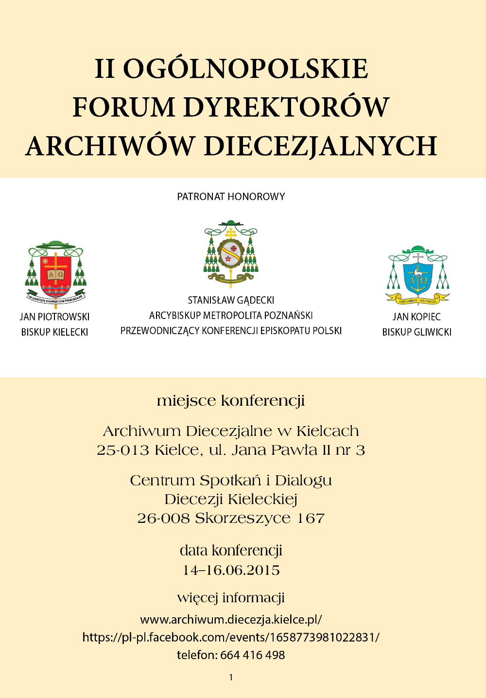  II Forum Dyrektorów Archiwów Diecezjalnych